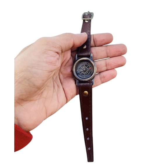 Brass Wrist Compass Handmade ,For Her , Christmas , New Year Gift