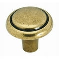 thumbnail image 1 of Brass and Sterling Traditions Round Knob - Burnished Brass, 1 of 1