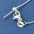 thumbnail image 1 of Brass box Chain Adjustable Slider Necklaces 925 Sterling Silver Plated 17.95 inch(45.6cm), 1 of 3