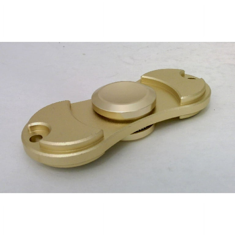 Brass color Aluminum Dual Fidget Hand Spinner Toy 