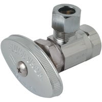 Chrome Plated Brass Multi-Turn Angle Valve 3/8" FIP Inlet