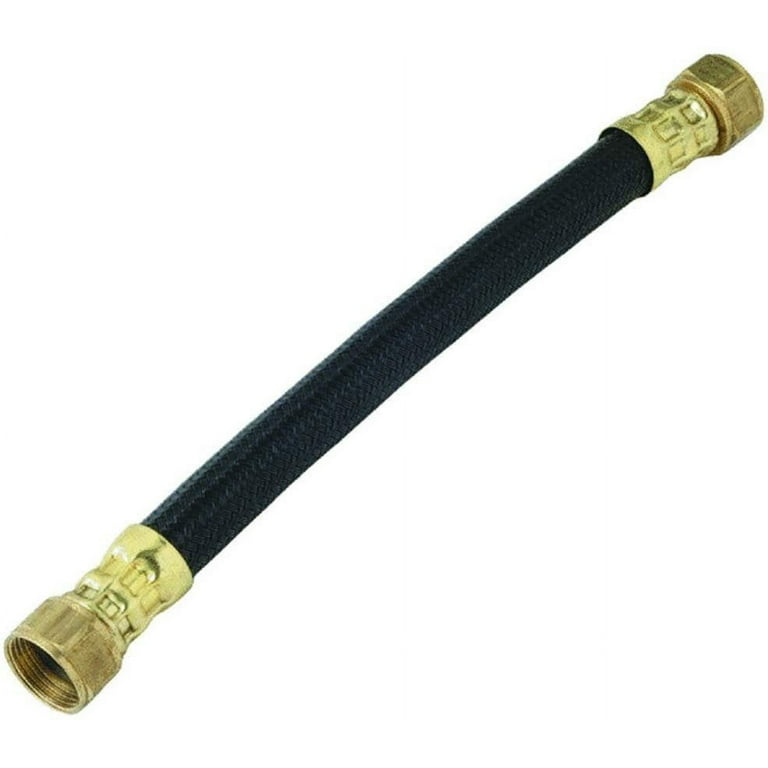 3/4 in. FIP x 3/4 in. FIP x 24 in. Polymer Braided Water Heater Connector (0.57 in. I.D.) 3/4 in. FIP x 3/4 in. FIP x 24 in. Polymer Braided Water Heater Connector (0.57 in. I.D.)