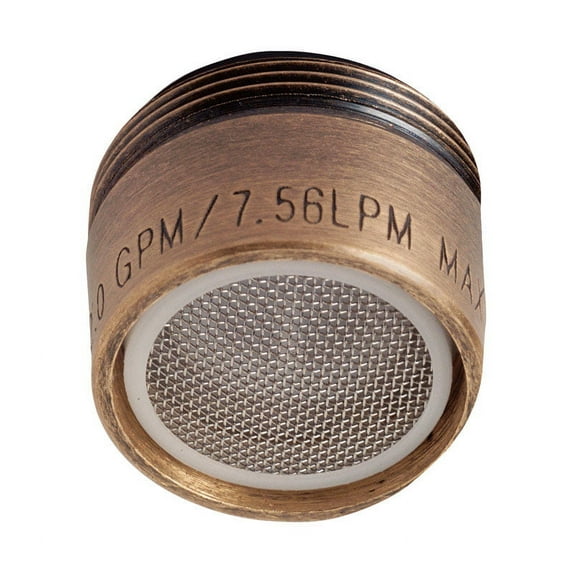 Brass Craft Service Parts SF0052X Faucet Aerator, Dual Thread, Antique Brass