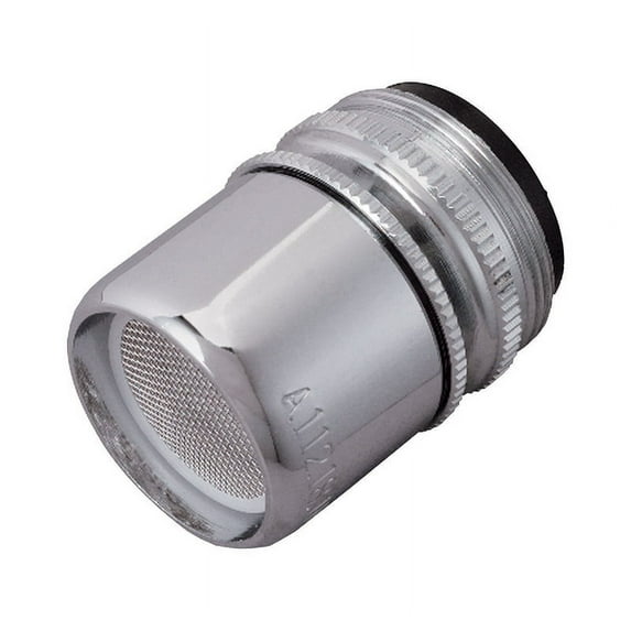 Faucet Aerator, Chrome-plated Brass, Dual THD, 55/64 & 15/16"X27-THD, Brass Craf