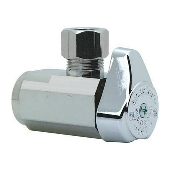 BrassCraft G2R15X CD Chrome Angle Stop Valve, 3/8 In. x 3/8 In. - Quantity 5