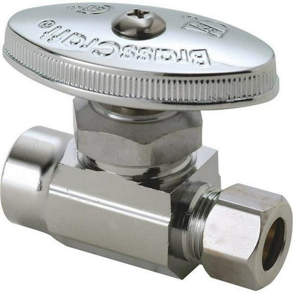 BrassCraft Stop Valve Straight - 1/2 x 3/8