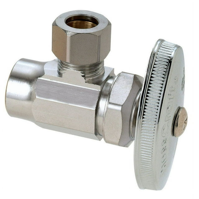 Brasscraft 1/2 in. FPT x 3/8 in. MPT Brass ShutOff Valve
