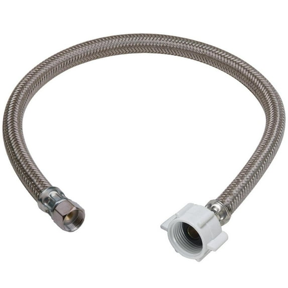 Brasscraft B1-12DLF 12" Closet Supply Connector Ballcock, 3/8-Inch Comp x 7/8-Inch x Inch, White