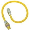 thumbnail image 1 of Brasscraft Gas Connector Coated Stainless Steel 36 " 1/2 " Mip X 1/2 " Mip 1/4 " Id. Use With Dryer/, 1 of 3