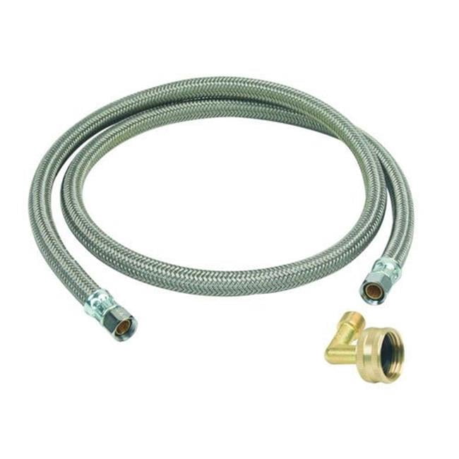 Brasscraft Manufacturing Braided Polymer Dishwasher Connector - 0.375 x 0.375 Cmpw x 48 in.