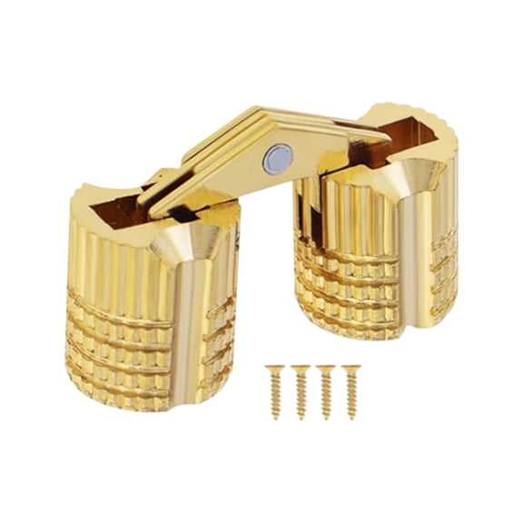 Brasses Furniture Hinges Hide Cabinet Copper Invisible Door Hinge Concealed Barrels Hinge For Gift Box Hardware