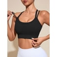 thumbnail image 1 of Brassiere And Shorts Set Sports Bras For Women Halter Strap Quick-Drying Sports Underwear Set, Shock-Absorbing, Cushioned Yoga Bra, Outdoor Running And Fitness Wear Black S, 1 of 8