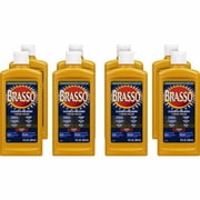 Brasso Metal Polish, 8 fl oz 0.3 quart, Tan Bottle 89334CT | 2 Cartons 16 Total