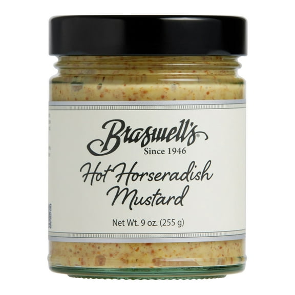 Braswell's Hot Horseradish Mustard 9 oz. Pack of 2