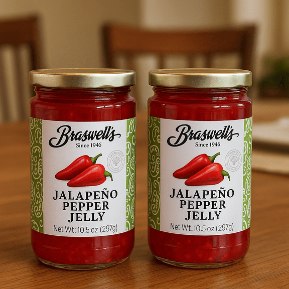 Braswell's, Jelly Hot Jalapeno Pepper 10.5 Ounce ( 2 PACK)