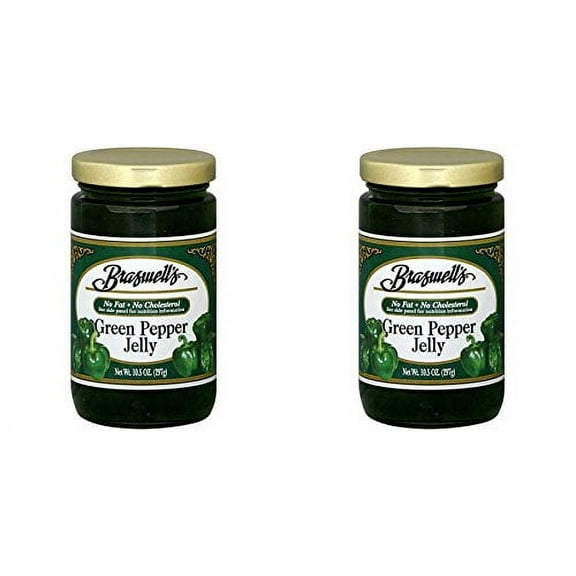 Braswell's Jelly Mint With Leaves Jar Natural Mint Flavor 10.5oz (2 Pack)