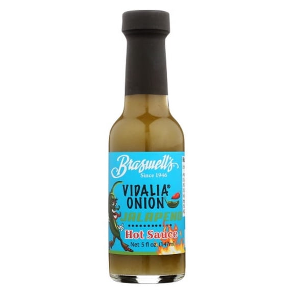 Braswell's Vidalia Onion Jalapeno Hot Sauce - 5 oz | Sweet & Spicy Flavor | Perfect for Tacos, Wings, and More