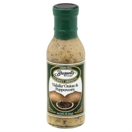 Braswells Dressing, Vidalia Onion and Peppercorn, Bottle 12 OZ