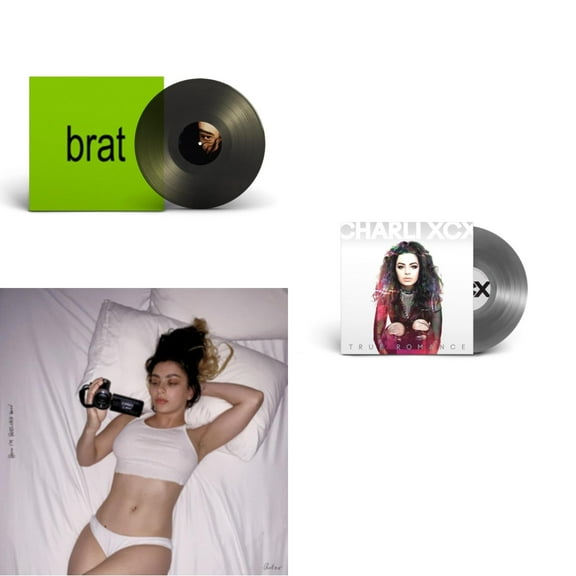 Brat (Black Ice LP Vinyl) & How I'm Feeling Now (Clear LP Vinyl) & True Romance Original Angels Repress