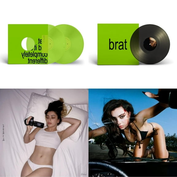 Brat & It's Completely Different (2LP/Brat Green Vinyl) & Brat (Black Ice LP Vinyl) & How I'm Feeling Now (Clear LP Vinyl) & Crash