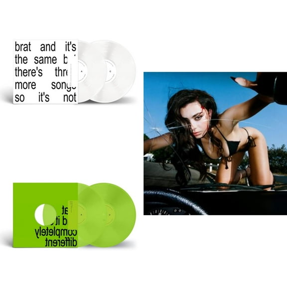 Brat & It's The Same But There's Three More Songs So It's Not (2LP/White Vinyl) & Brat & It's Completely Different (2LP/Brat Green Vinyl) & Crash