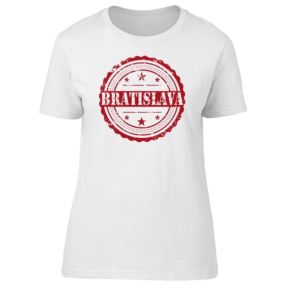 Bratislava City Stamp Grunge Tee Men's -Image by Shutterstock