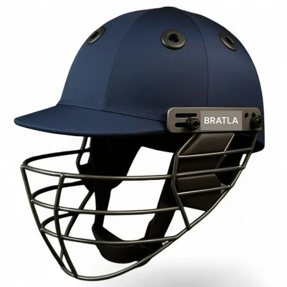 Bratla Vision 300 Cricket Helmet for Adults Adjustable Grill, Rear Knob Fit System, Ventilated Design with Padded Inner Brim Lightweight Entry-Level Head Protection