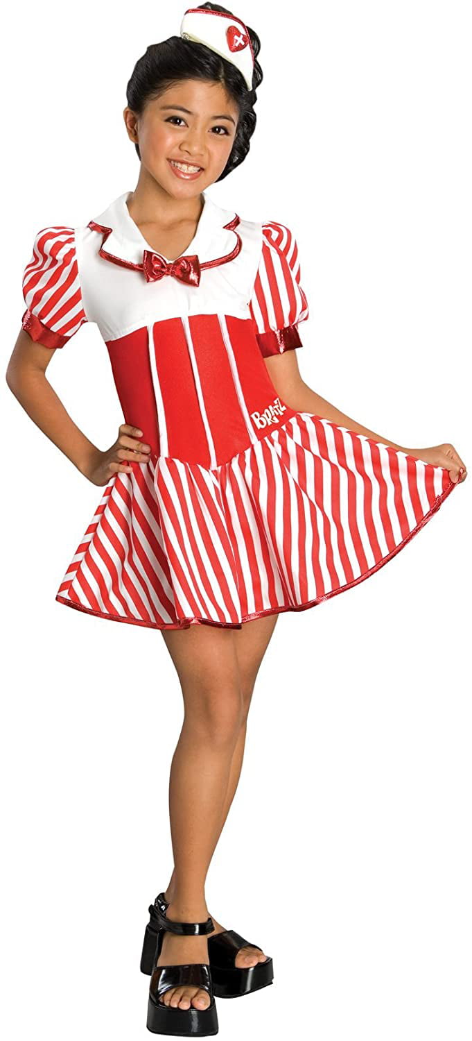 Bratty Nurse Bratz Red Candy Striper Fancy Dress Up Halloween