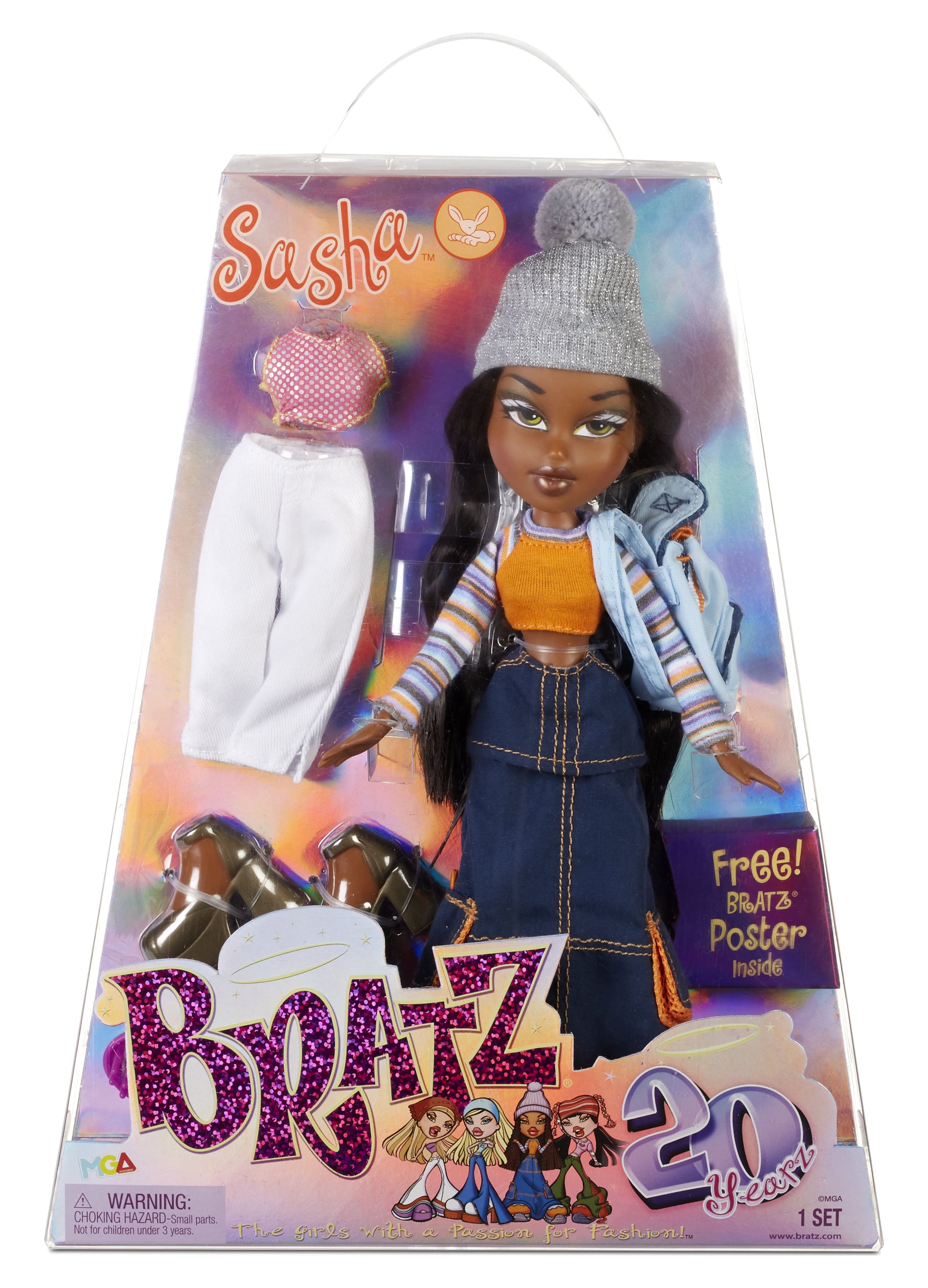 Bratz 20 Yearz Special Edition Original Fashion Doll Sasha, Great Gift for Children Ages 6, 7, 8+ - image 1 of 8