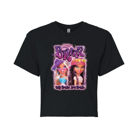 Bratz - 90s Photo Graffiti - Cloe And Yasmin - Junior's Cropped Tee