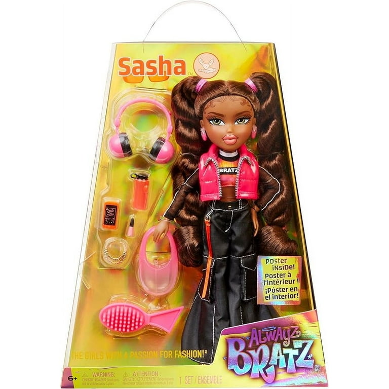 Bratz Alwayz Sasha Fashion Doll with 10 Accessories and