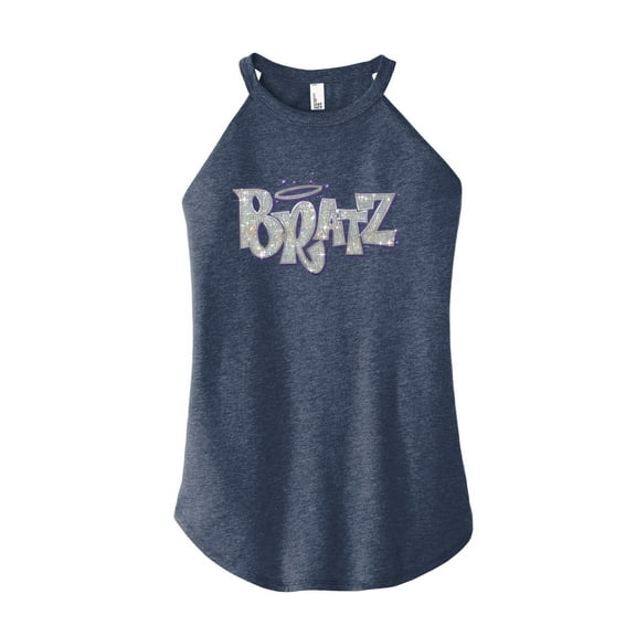 Bratz - Bling'd Out Logo - Juniors High Neck Tank Top