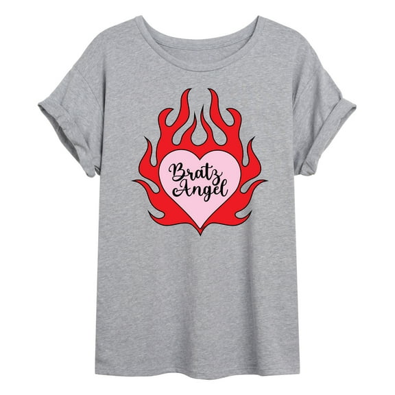 Bratz - Bratz Angel - Flames - Juniors Ideal Flowy Muscle T-Shirt