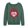 thumbnail image 1 of Bratz - Bratz Angel - Flames - Women's Lightweight French Terry Long Sleeve Shirt, 1 of 5