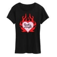 thumbnail image 1 of Bratz - Bratz Angel - Flames - Women's Short Sleeve Graphic T-Shirt, 1 of 5