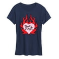 thumbnail image 1 of Bratz - Bratz Angel - Flames - Women's Short Sleeve Graphic T-Shirt, 1 of 5