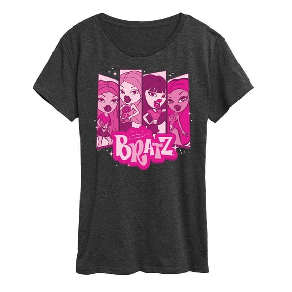Bratz - Bratz Logo - Yasmin Jade Cloe Sasha - Women's Short Sleeve Graphic T-Shirt