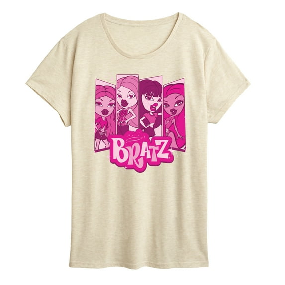 Bratz - Bratz Logo - Yasmin Jade Cloe Sasha - Women's Short Sleeve Graphic T-Shirt