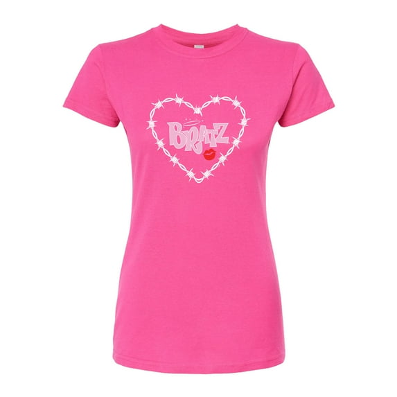 Bratz - Bratz Original Logo - Barbed Wire Heart - Juniors Fitted Graphic T-Shirt
