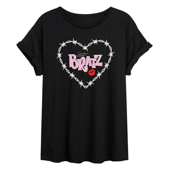 Bratz - Bratz Original Logo - Barbed Wire Heart - Women's Oversized T-Shirt