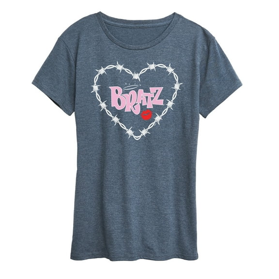 Bratz - Bratz Original Logo - Barbed Wire Heart - Women's Short Sleeve Graphic T-Shirt