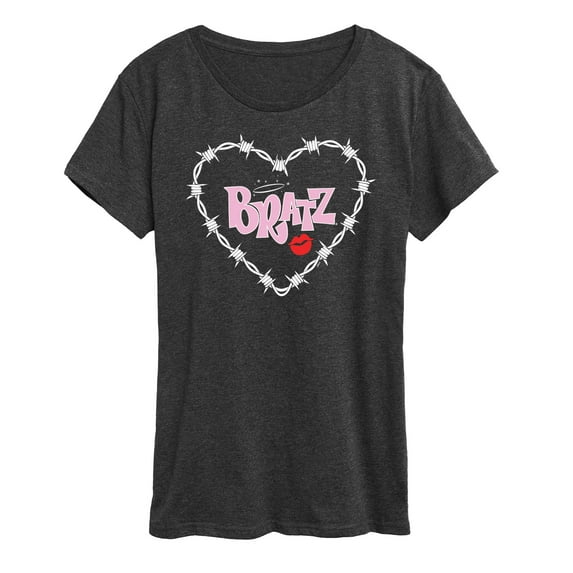 Bratz - Bratz Original Logo - Barbed Wire Heart - Women's Short Sleeve Graphic T-Shirt
