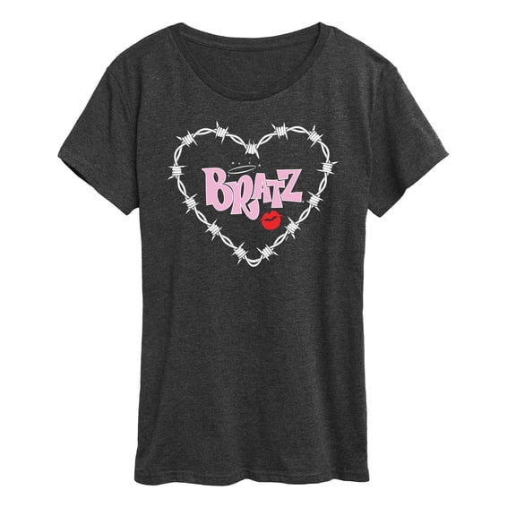Bratz - Bratz Original Logo - Barbed Wire Heart - Women's Short Sleeve Graphic T-Shirt
