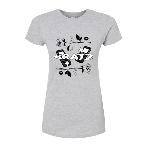 Bratz - Chains and Flames with Jade - Juniors Fitted Graphic T-Shirt