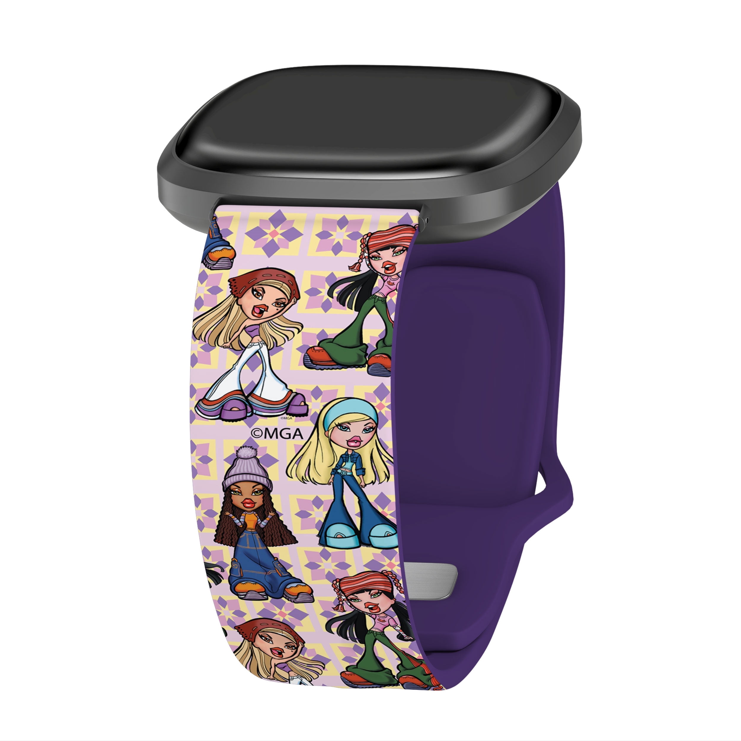 Bratz Classic HD Watch Band Compatible with FitBit Versa 3 & Sense (20mm Short 2000s) by Affinity Bands