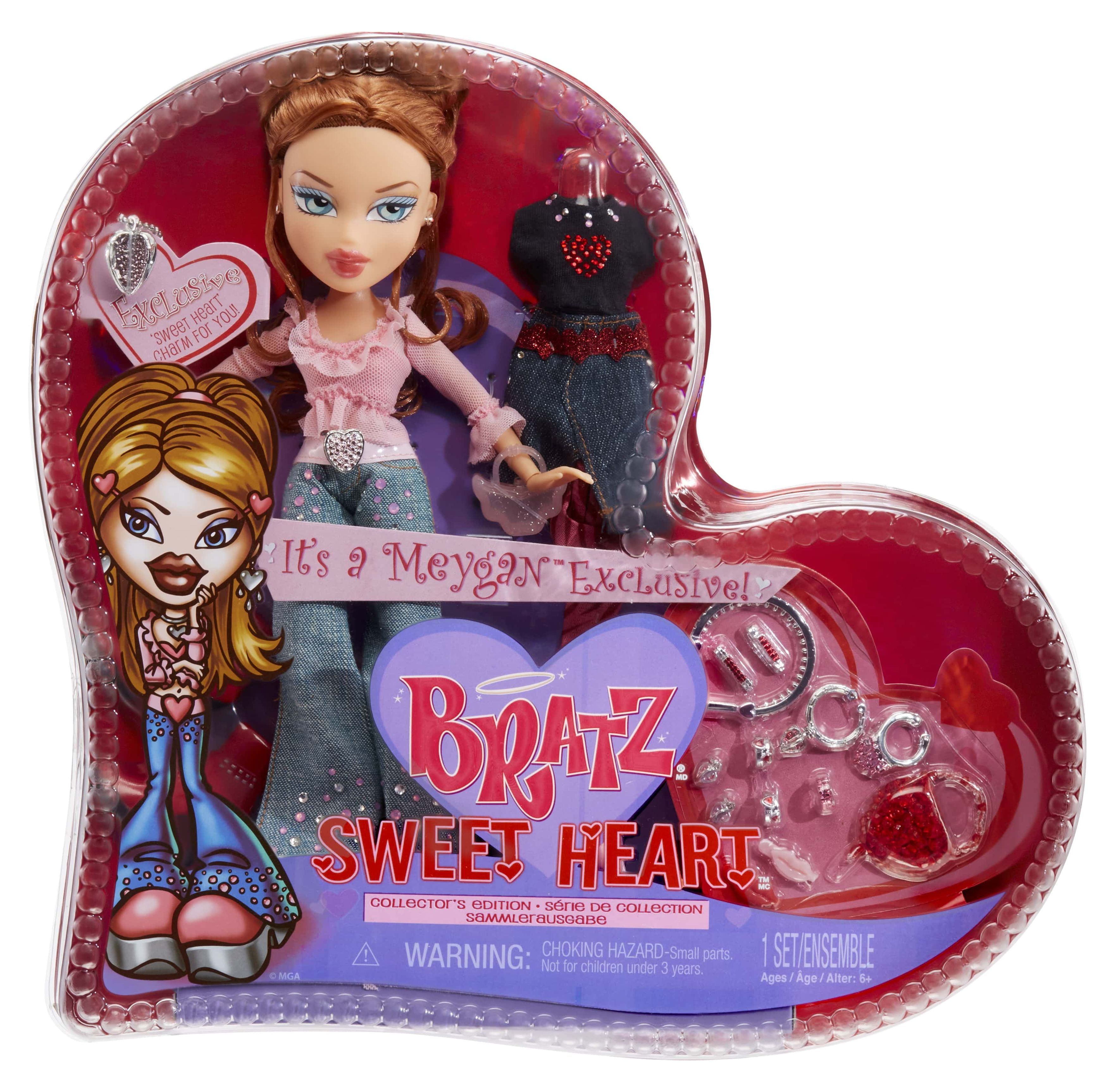 Bratz® Collector's Edition Sweet Heart Meygan Fashion Doll with 2