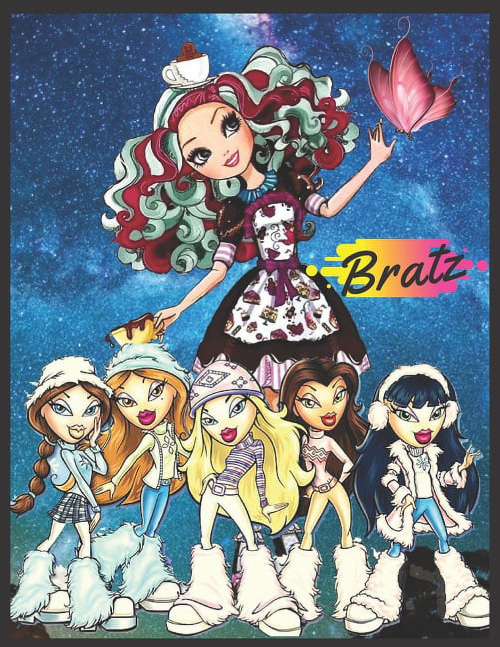 Bratz : Coloring book for children and adults fun, easy and