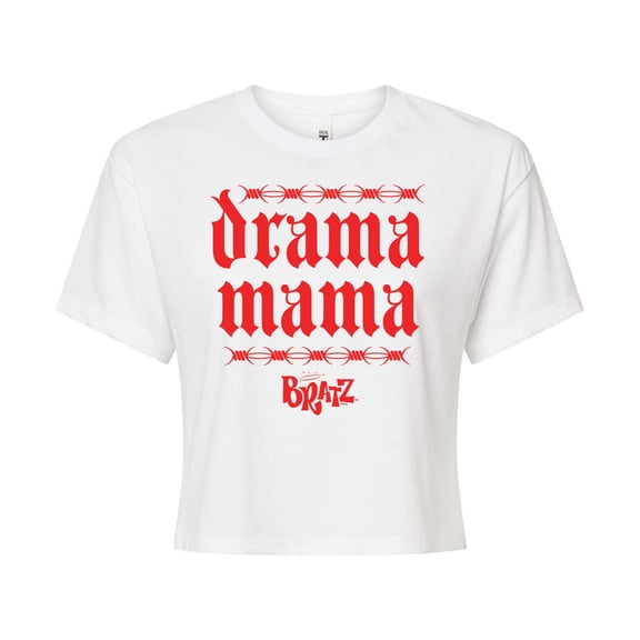 Bratz - Drama Mama - Electric Fence - Juniors Cropped Cotton Blend T-Shirt