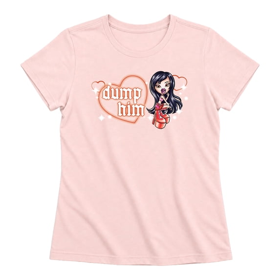 Bratz! - Dump Him Jade Fitted Short Sleeve Graphic T-Shirt