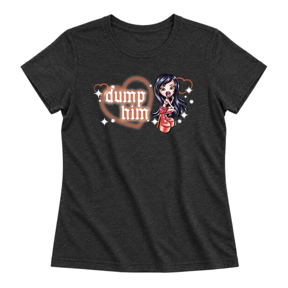 Bratz! - Dump Him Jade Fitted Short Sleeve Graphic T-Shirt